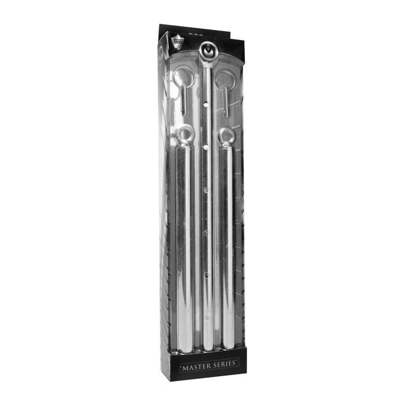 Adjustable Steel Spreader Bar Silver - Naughty by Nature Adult Store