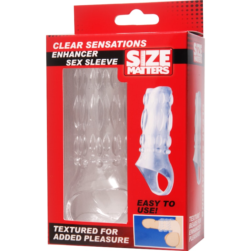 Clear Sensations Enhancer Sex Sleeve - Naughty by Nature Adult Store
