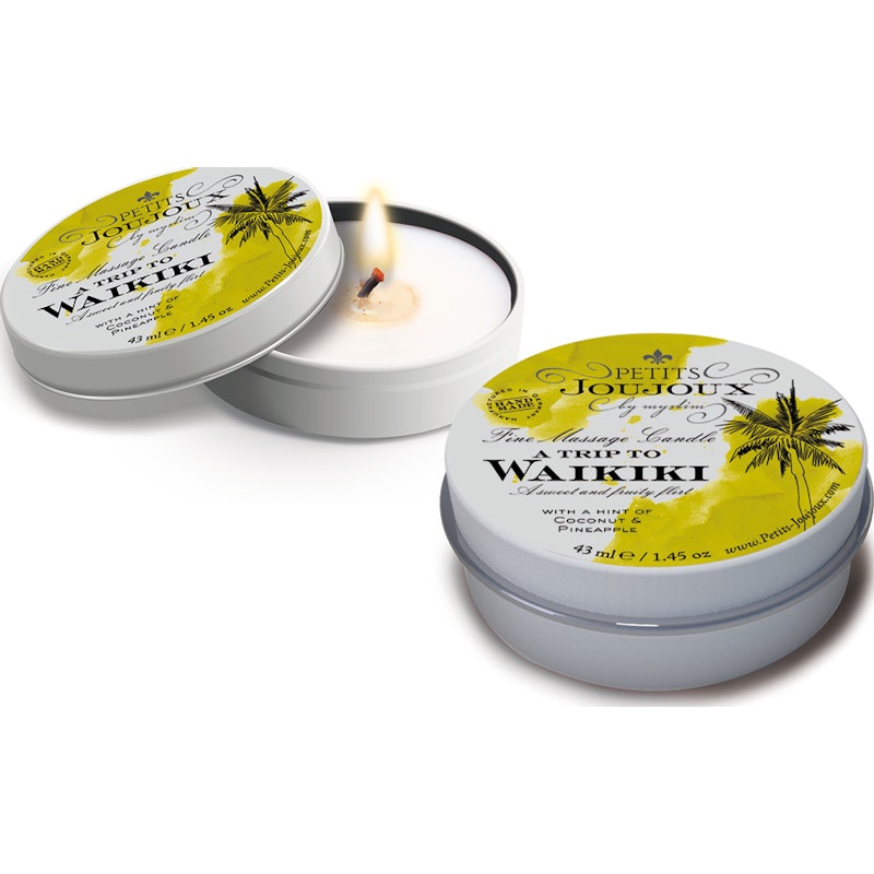 Petits JouJoux Massage Candle Waikiki 43ml - Naughty by Nature Adult Store