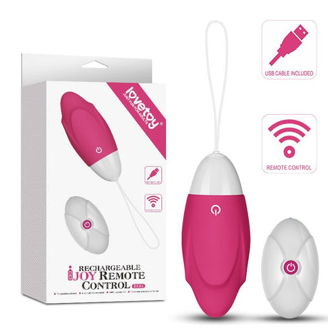 IJOY Wireless Remote Control Rechargeable Egg Pink - Naughty by Nature Adult Store