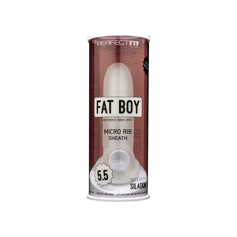 Fat Boy Micro Rib Sheath 5.5in - Naughty by Nature Adult Store