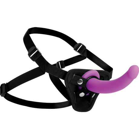 Navigator Silicone G-Spot Dildo with Harness - Naughty by Nature Adult Store