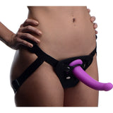 Navigator Silicone G-Spot Dildo with Harness - Naughty by Nature Adult Store