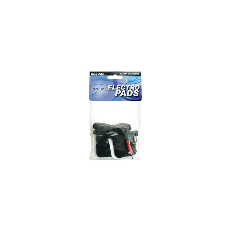 Zeus Deluxe Black Electro Pads 2 Pk - Naughty by Nature Adult Store
