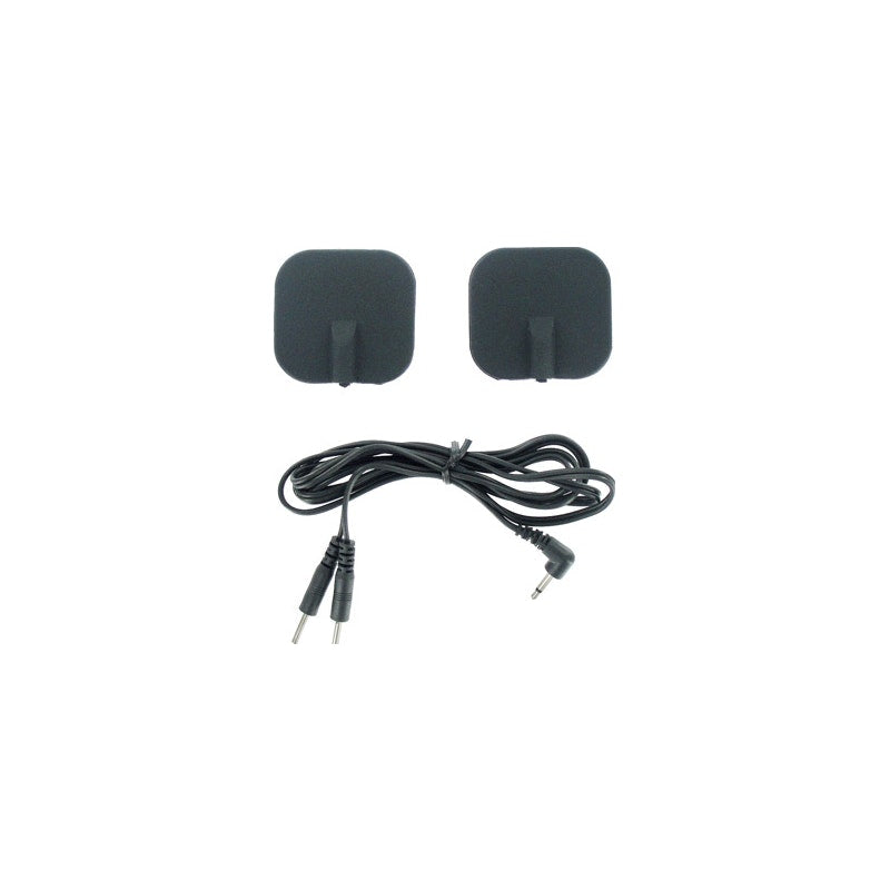 Zeus Deluxe Black Electro Pads 2 Pk - Naughty by Nature Adult Store