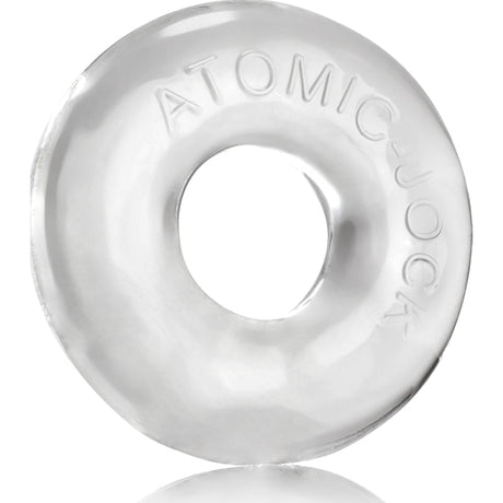 Naughty by Nature merch cockring with glossy finish and "ATOMIC" inscription.