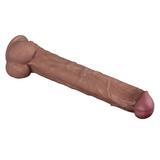 14.5in Dual Layered Bendable Silicone Cock XXL - Adult Toys