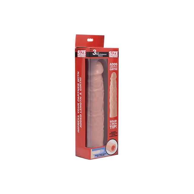3in Flesh Penis Enhancer Sleeve - Naughty by Nature Adult Store