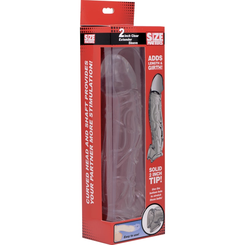 2in Extender Sleeve Clear - Naughty by Nature Adult Store