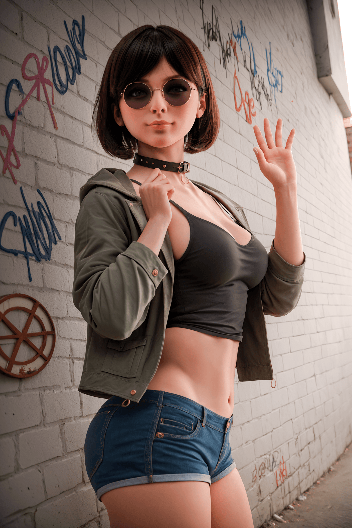 151cm/4ft11 Chubby F-cup Silicone Head Sex Doll - Naughty by Nature Adult Store