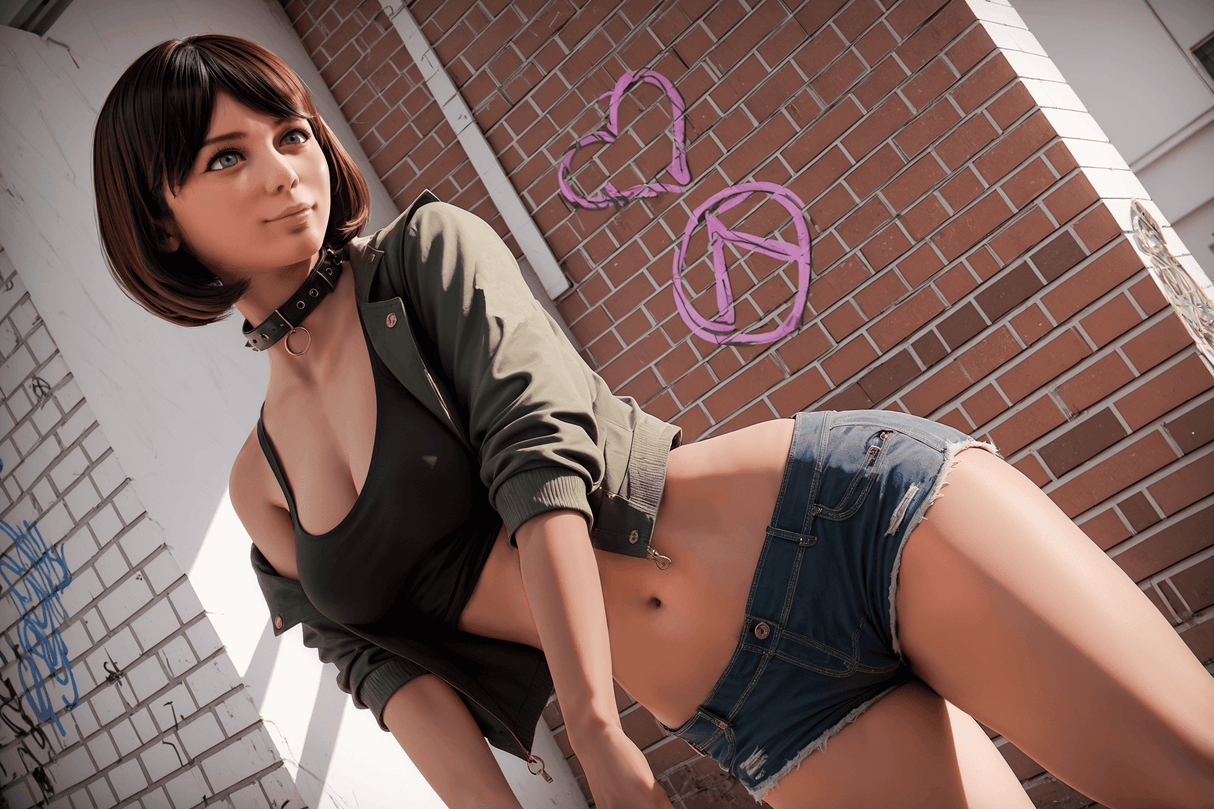 151cm/4ft11 Chubby F - cup Silicone Head Sex Doll - Sex doll