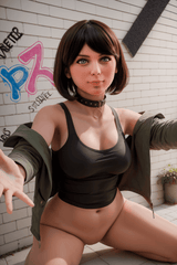 151cm/4ft11 Chubby F - cup Silicone Head Sex Doll - Sex doll