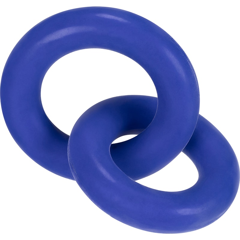 DUO Linked Cock/Ball Rings by Hunkyjunk Cobalt - Naughty by Nature Adult Store