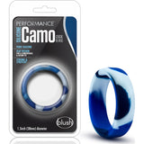 Performance Silicone Camo Cock Ring Blue Camoflauge - Naughty by Nature Adult Store
