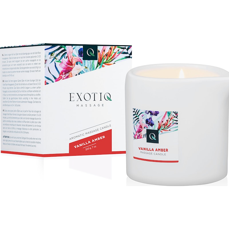 Exotiq Massage Candle Vanilla Amber 200g - Naughty by Nature Adult Store