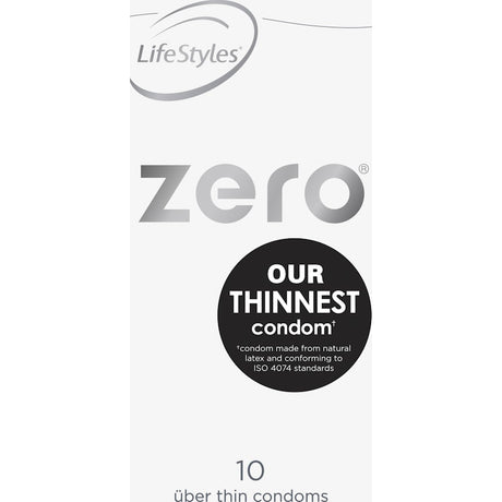 LifeStyles Zero 10 Condoms - Naughty by Nature Adult Store