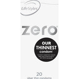 LifeStyles Zero 20 Condoms - Naughty by Nature Adult Store