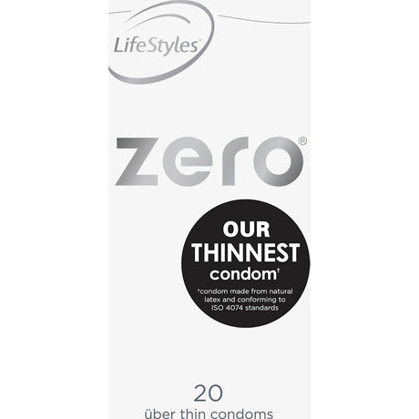 LifeStyles Zero 20 Condoms - Naughty by Nature Adult Store