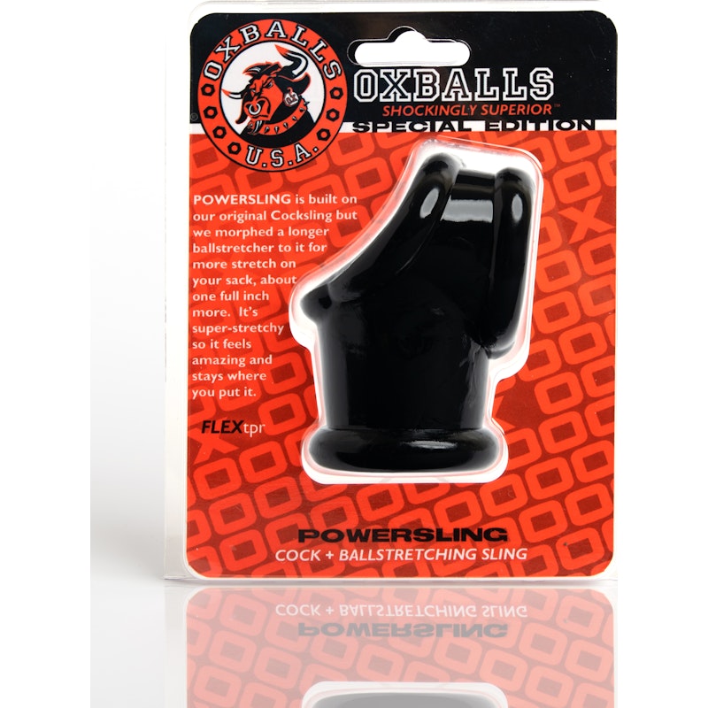 Powersling Cocksling And Ballstretcher Black - Naughty by Nature Adult Store