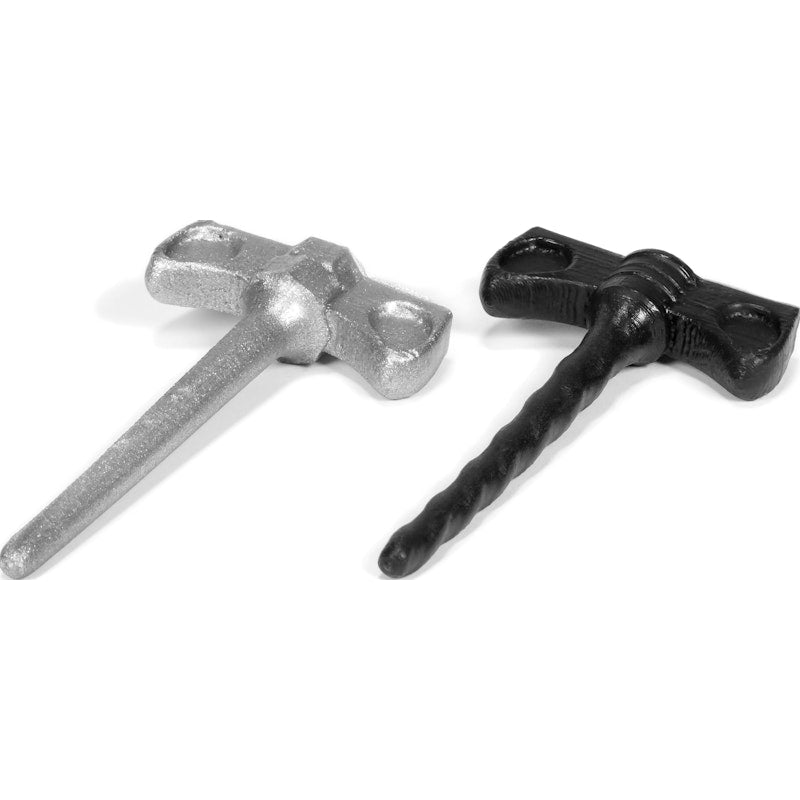 Cockscrews Sounds 2pc Black/Zink - Naughty by Nature Adult Store