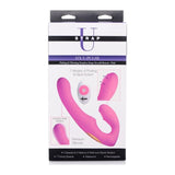 15X U - Pulse Strapless Strap - On w Remote Pink - Adult Toys