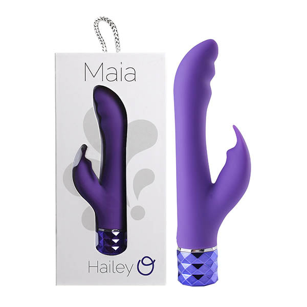 Maia Hailey - Purple 15.2 cm USB Rechargeable Rabbit Vibrator - Naughty by Nature Adult Store