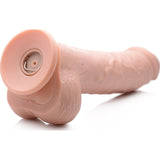 8.5in Dual Density Squirting Dildo Light Skin Tone w Remote - Naughty by Nature Adult Store