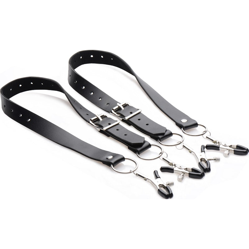 Labia Spreader Straps with Clamps - Naughty by Nature Adult Store