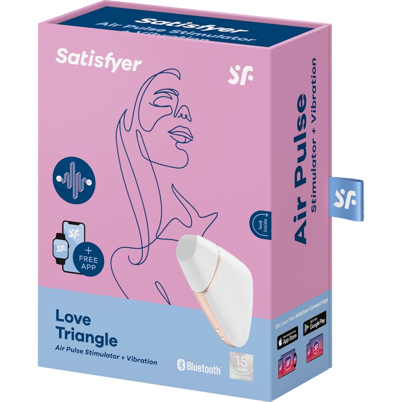 Satisfyer Love Triangle White - Naughty by Nature Adult Store