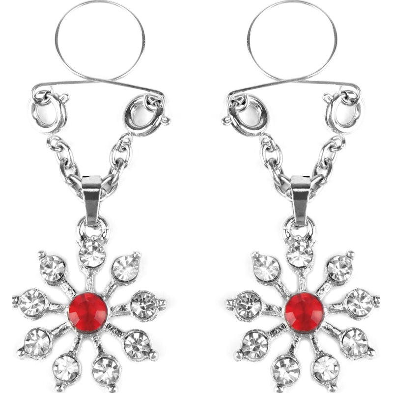 Ruby and Diamond Star Nipple Jewellery - Naughty by Nature Adult Store