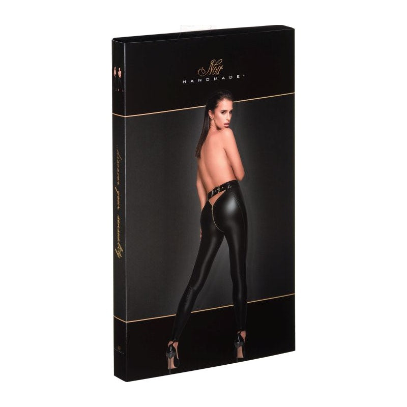 Low Cut  Back Leggings w Gold Zipper - Naughty by Nature Adult Store