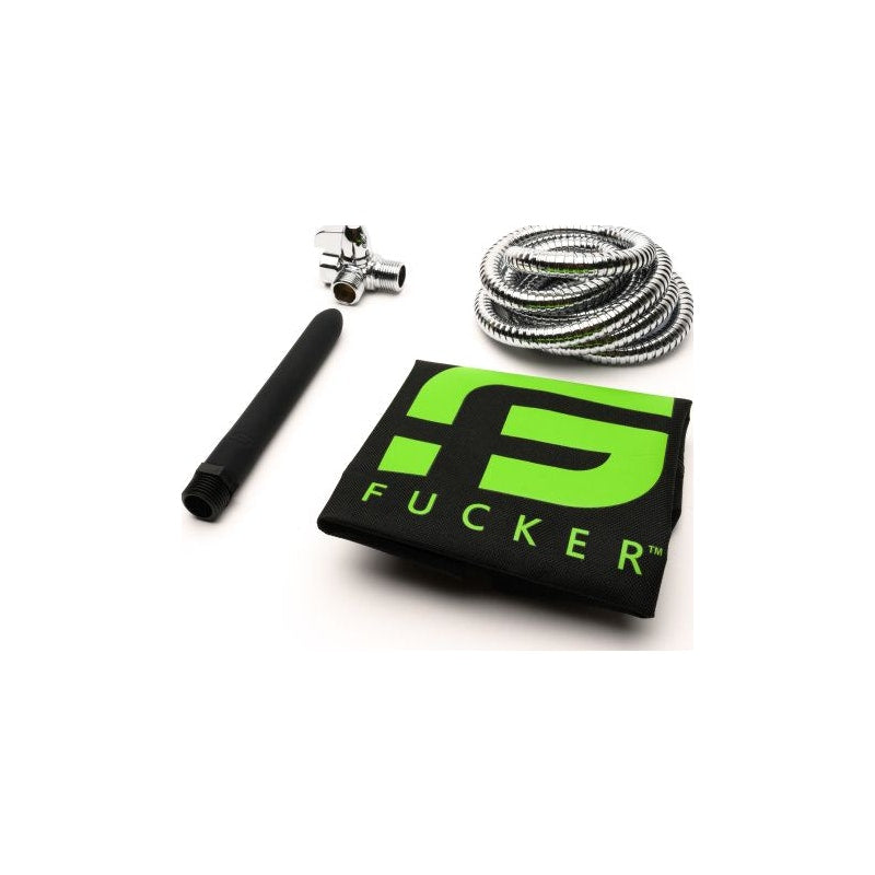 Sport Fucker Shower Kit Black 6in - Naughty by Nature Adult Store