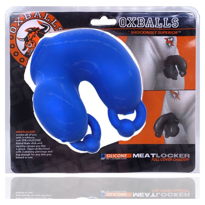 Meatlocker Chastity Sheath Police Blue - Naughty by Nature Adult Store