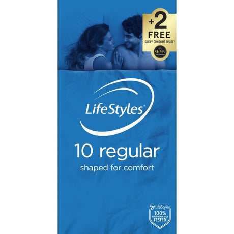 Lifestyles Regular Condoms 10 - Naughty by Nature Adult Store