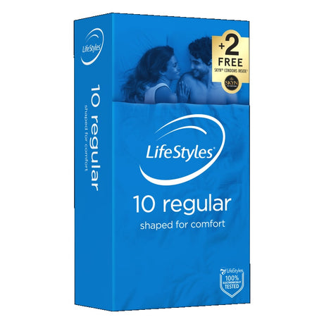Lifestyles Regular Condoms 10 - Naughty by Nature Adult Store