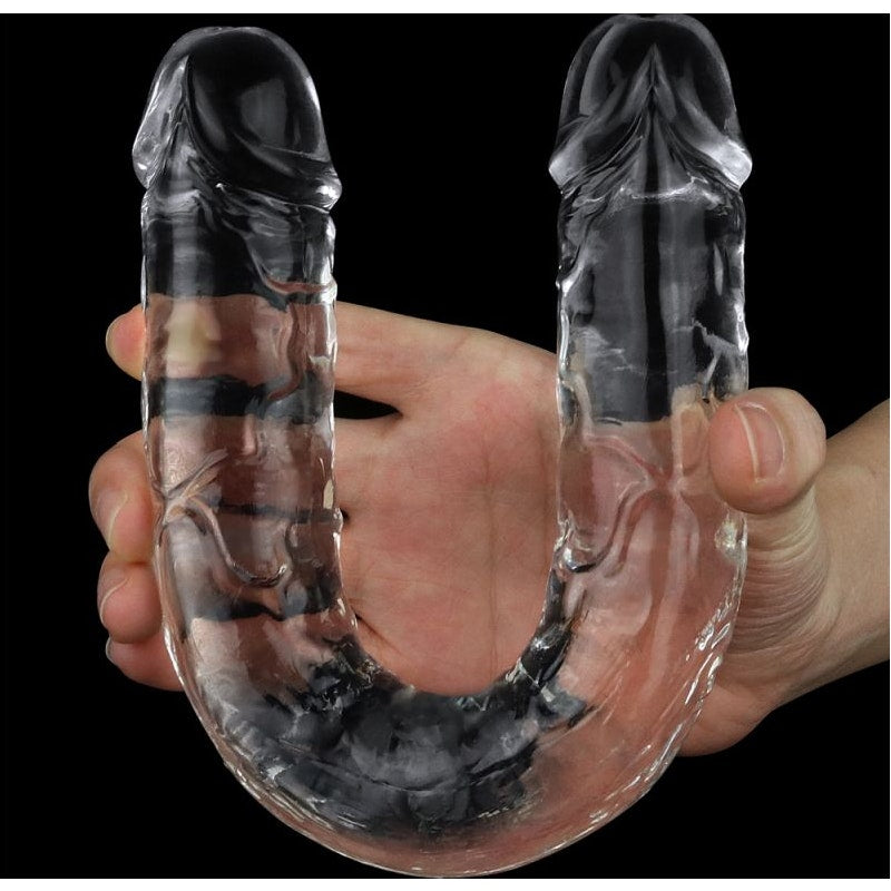 Clear Double Dildo 12in - Naughty by Nature Adult Store