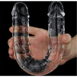 Clear Double Dildo 12in - Naughty by Nature Adult Store