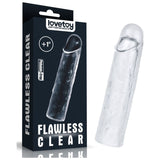 Clear Penis Extender Sleeve Plus 1in - Naughty by Nature Adult Store