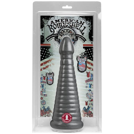 Rockeye 11in Anal Dildo Gun Metal - Naughty by Nature Adult Store