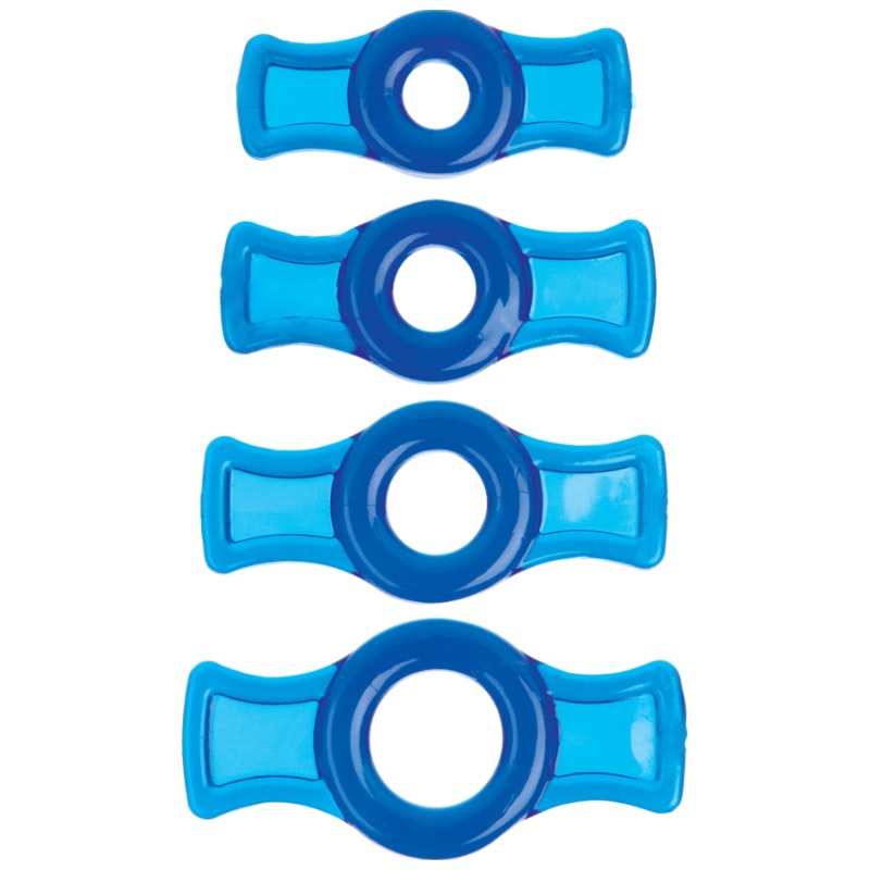 Cock Ring Set Blue - Naughty by Nature Adult Store