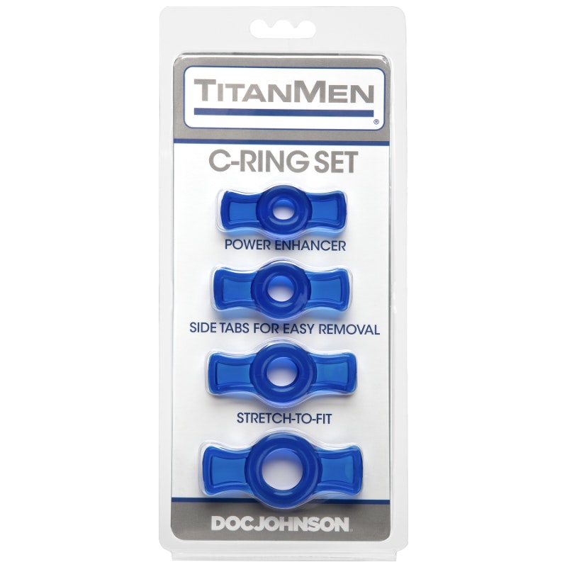 Cock Ring Set Blue - Naughty by Nature Adult Store