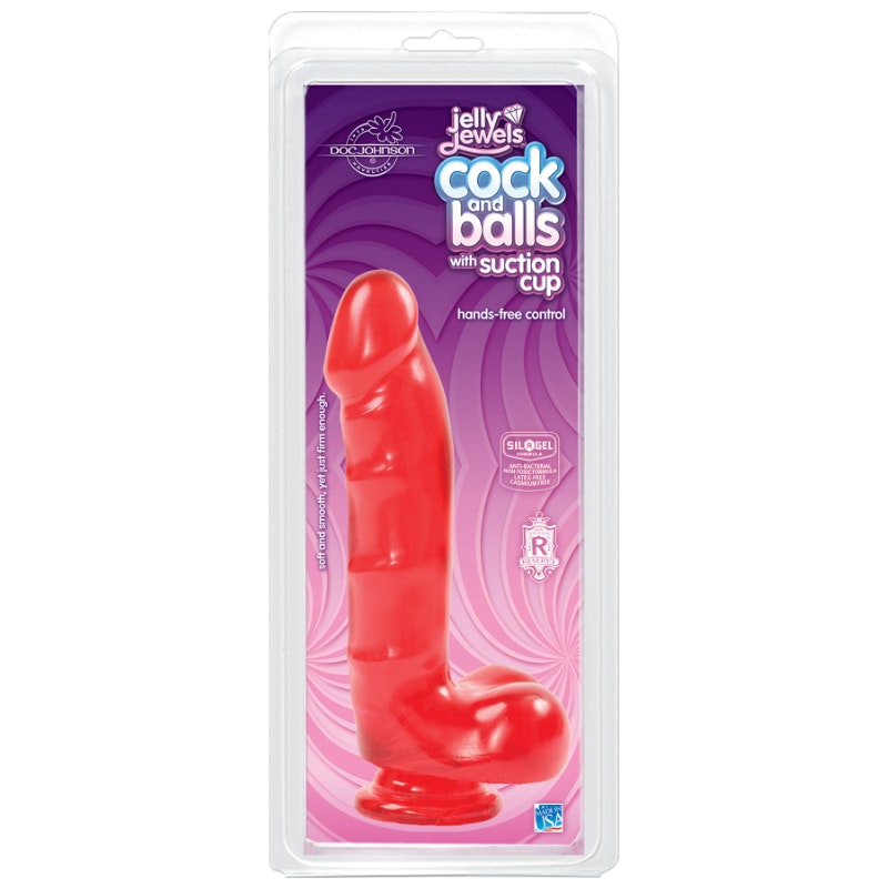 Cock And Balls With Suction Cup Ruby - Naughty by Nature Adult Store