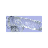 Crystal Dildo w Balls 6in Clear - Naughty by Nature Adult Store