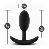Anal Adventures Platinum Silicone Vibra Slim Plug Medium - Naughty by Nature Adult Store