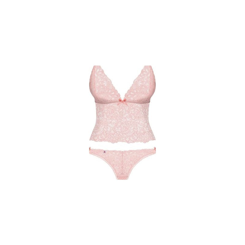 Delicanta Top and Panties Pink - Naughty by Nature Adult Store