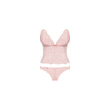 Delicanta Top and Panties Pink - Naughty by Nature Adult Store