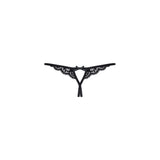 Crotchless Lace Thong 831 Black - Naughty by Nature Adult Store