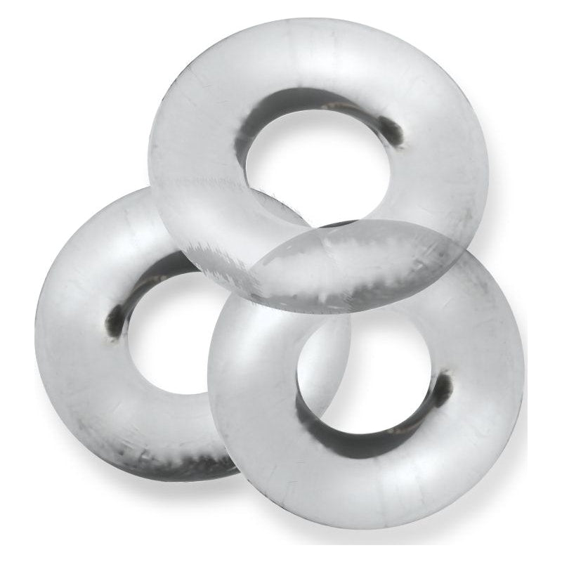 Fat Willy 3 Pc Jumbo Cockrings Clear - Naughty by Nature Adult Store