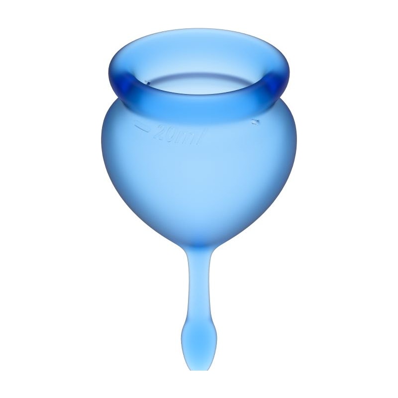 Feel Good Menstrual Cup Dark Blue 2pcs - Naughty by Nature Adult Store