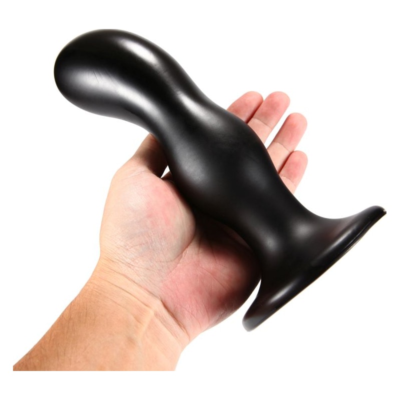 Oval Head Butt Plug Black - Naughty by Nature Adult Store